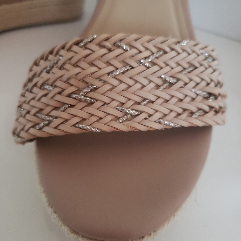 🌟Boho Chic Espandrille Braided Strap Open Toe Wedges🌟 - Picture 5 of 9